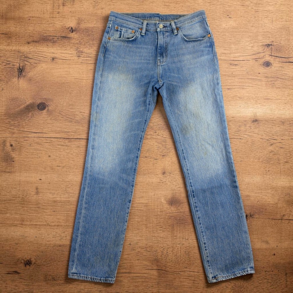 Levi's 541 Jeans Men 31x32 Blue Light Wash Athletic Taper White Oak Cone Denim